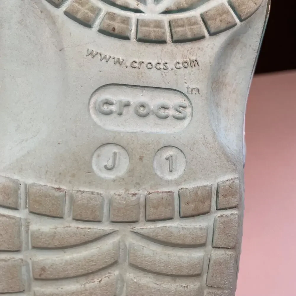 Crocs Frozen 2 Ice Blue 206804-ICBL kids shoes Size 1 Elsa Anna